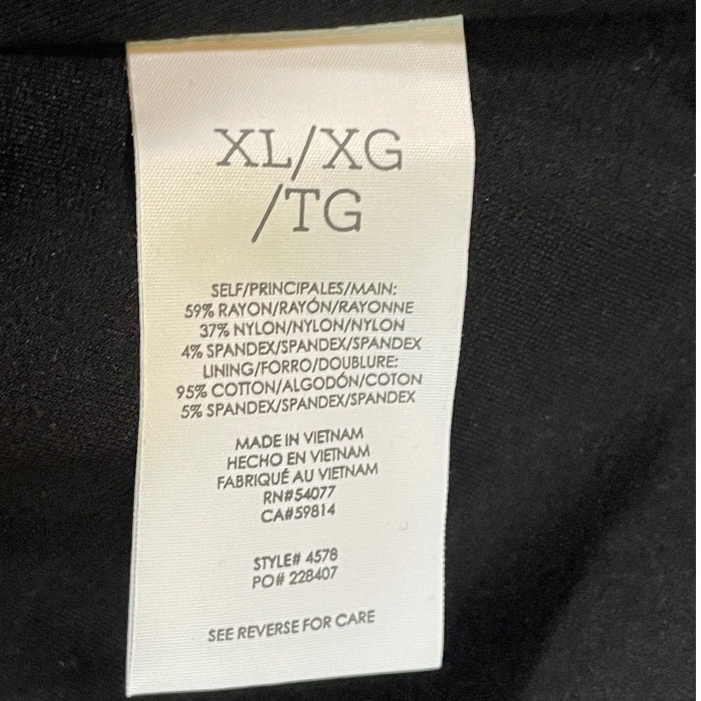 Cabi Starlet Shell Women XL Black New Asymmetrical Peplum Sleeveless Top 4578 - Picture 8 of 11